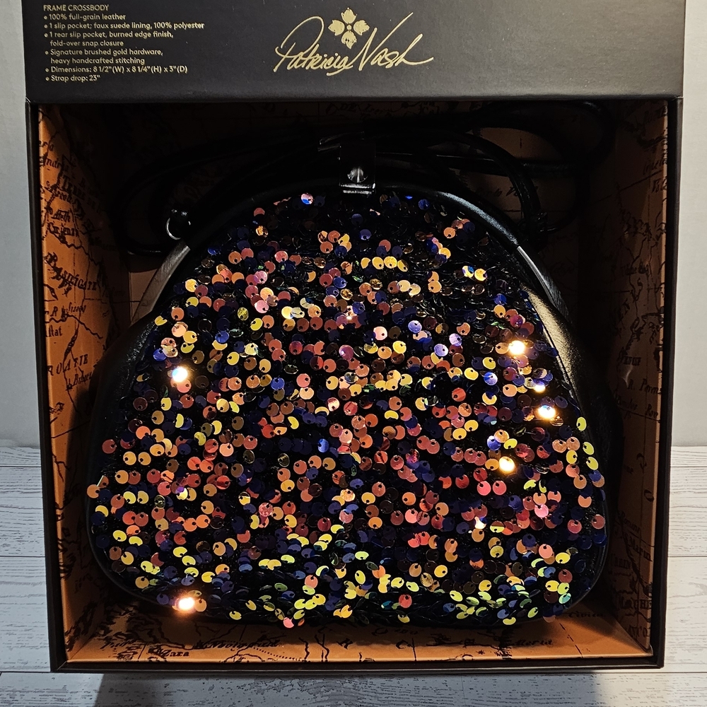 Patricia Nash Sequin Frame Crossbody Bag - Multicolor